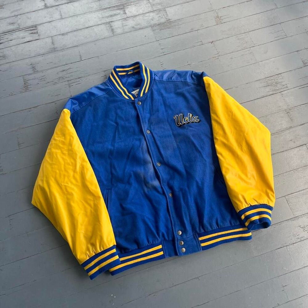 Vintage Steve & Barry's UCLA Bruins College Two Tone Varsity Jacket